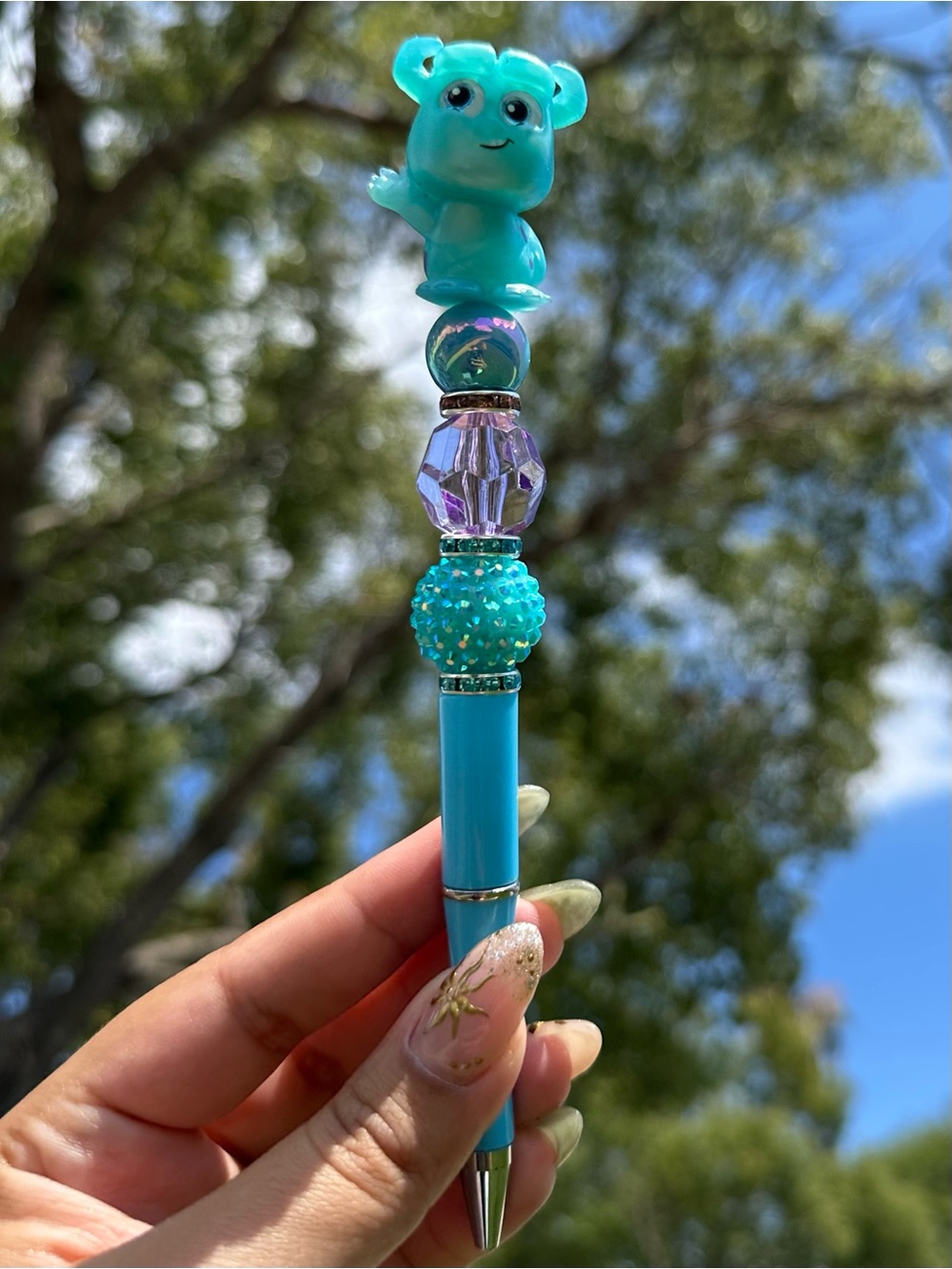 Handmade Sully / Kitty Doorable Pen -Monster’s Inc - Black ink